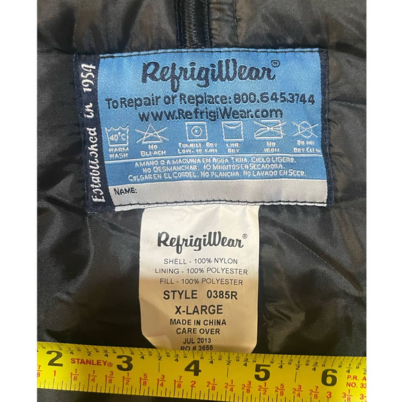 Refrigiwear Outdoor Insulated Overalls Iron-Tuff Bibs -50F X-Large - Picture 5 of 11